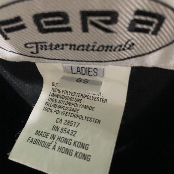 FERA INTERNATIONALE Women's VINTAGE stirrup ski BIBS in BLACK sz 8S -  EUC - Picture 10 of 14